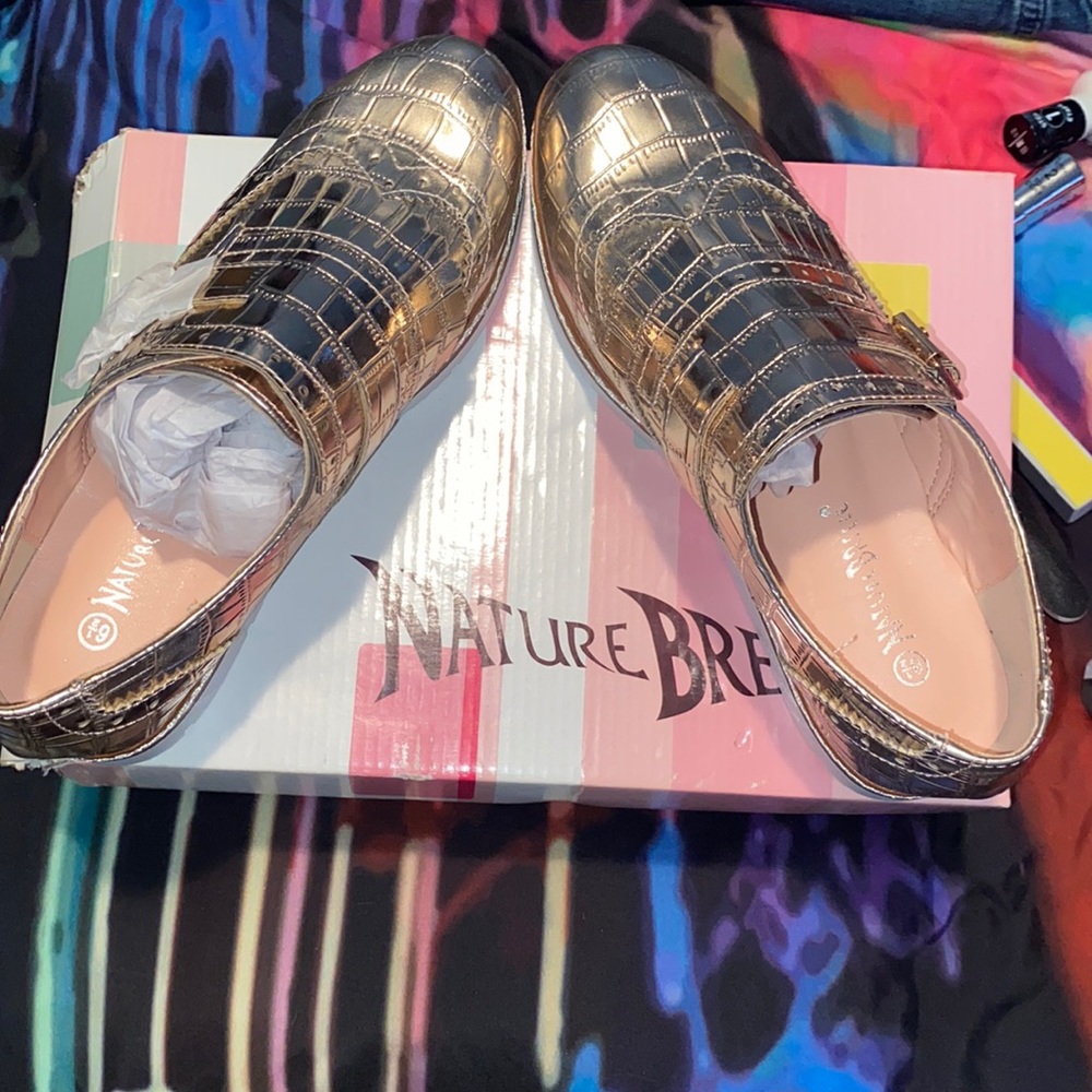 Rose Gold Oxford shoes
